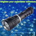 Hi-max Batería recargable magnética 100m impermeable buceo submarino cree linterna led de aluminio portátil para buceo